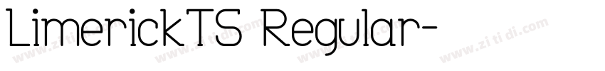 LimerickTS Regular字体转换